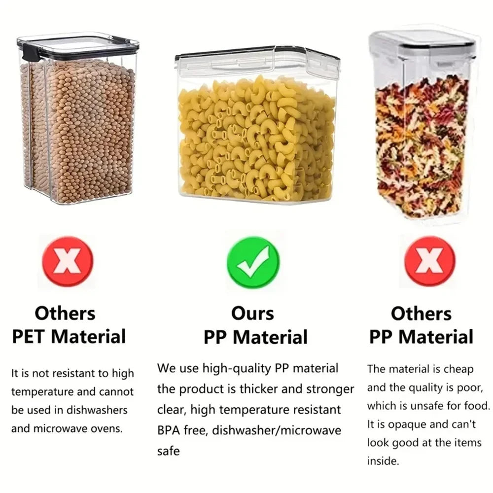 Airtight Food Storage Container Set for Kitchen & Pantry Organization (4 pcs)